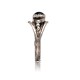 Black Onyx .925 Sterling Silver Certified Authentic Navajo Native American Handmade Ring 13204-1