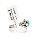 Natural Turquoise .925 Sterling Silver Certified Authentic Navajo Native American Handmade Ring 13204-2