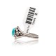 Natural Turquoise .925 Sterling Silver Certified Authentic Navajo Native American Handmade Ring 13204-2