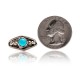 Natural Turquoise .925 Sterling Silver Certified Authentic Navajo Native American Handmade Ring 13204-4