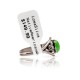 Gaspeite .925 Sterling Silver Certified Authentic Navajo Native American Handmade Ring 13204-5 Gaspeite .925 Sterling Silver Certified Authentic Navajo Native American Handmade Ring 13204-5