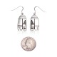 .925 Sterling Silver Certified Authentic Handmade Hopi Native American Earrings 13239 .925 Sterling Silver Certified Authentic Handmade Hopi Native American Earrings 13239