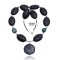 Natural Turquoise and Jasper .925 Sterling Silver Certified Authentic Navajo Native American Necklace 15409-39
