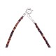 Natural Turquoise and Coral .925 Sterling Silver Certified Authentic Navajo Native American 5 Strand Necklace 15809-20