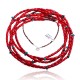 Natural Turquoise and Coral .925 Sterling Silver Certified Authentic Navajo Native American 5 Strand Necklace 15809-20