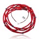 Natural Turquoise and Coral .925 Sterling Silver Certified Authentic Navajo Native American 5 Strand Necklace 15809-20