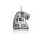 Eagle .925 Sterling Silver Certified Authentic Handmade Hopi Native American Pendant 15919