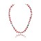 Coral .925 Sterling Silver Certified Authentic Navajo Native American Necklace 16074