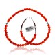 Natural Turquoise and Carnelian .925 Sterling Silver Certified Authentic Navajo Native American Necklace 16083-10 Natural Turquoise and Carnelian .925 Sterling Silver Certified Authentic Navajo Native American Necklace 16083-10