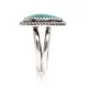 Natural Turquoise .925 Sterling Silver Navajo Native American Handmade Ring 17000-8 Natural Turquoise .925 Sterling Silver Navajo Native American Handmade Ring 17000-8