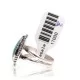 Natural Turquoise .925 Sterling Silver Navajo Native American Handmade Ring 17000-8 Natural Turquoise .925 Sterling Silver Navajo Native American Handmade Ring 17000-8