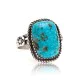 Natural Turquoise .925 Sterling Silver Navajo Native American Handmade Ring 17001-1 Natural Turquoise .925 Sterling Silver Navajo Native American Handmade Ring 17001-1