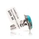 Natural Turquoise .925 Sterling Silver Navajo Native American Handmade Ring 17001-1 Natural Turquoise .925 Sterling Silver Navajo Native American Handmade Ring 17001-1