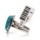 Natural Turquoise .925 Sterling Silver Navajo Native American Handmade Ring 17001-1 Natural Turquoise .925 Sterling Silver Navajo Native American Handmade Ring 17001-1