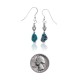 Natural Turquoise .925 Sterling Silver Hooks Certified Authentic Navajo Native American Heart Earrings 18052 Natural Turquoise .925 Sterling Silver Hooks Certified Authentic Navajo Native American Heart Earrings 18052