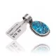 Natural Turquoise .925 Sterling Silver Navajo Native American Handmade Pendant 18174-2 Natural Turquoise .925 Sterling Silver Navajo Native American Handmade Pendant 18174-2