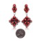 Coral .925 Starling Silver Certified Authentic Navajo Native American Handmade Post Earrings  18198-20