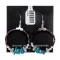 Natural Turquoise Heishi .925 Sterling Silver Navajo Native American Hoop Dangle Earrings 18262 Natural Turquoise Heishi .925 Sterling Silver Navajo Native American Hoop Dangle Earrings 18262