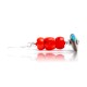 Natural Turquoise and Coral .925 Sterling Silver Hooks Certified Authentic Navajo Native American Dangle Earrings 18294-14 Natural Turquoise and Coral .925 Sterling Silver Hooks Certified Authentic Navajo Native American Dangle Earrings 18294-14