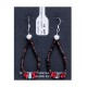 Natural Turquoise and Coral .925 Sterling Silver Hooks Certified Authentic Navajo Native American Hoop Dangle Earrings 18337