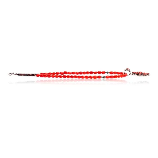 Natural Turquoise Coral Red Jasper .925 Sterling Silver Navajo Native American Necklace 24520-17029 Natural Turquoise Coral Red Jasper .925 Sterling Silver Navajo Native American Necklace 24520-17029
