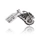 Butterfly .925 Sterling Silver Certified Authentic Handmade Hopi Native American Pendant  24551