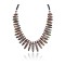 .925 Sterling Silver Certified Authentic Navajo Native American Multicolor Mosaic Necklace 25287-1