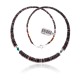 .925 Sterling Silver Certified Authentic Navajo Native American Natural Turquoise Graduated Heishi Necklace 25496 .925 Sterling Silver Certified Authentic Navajo Native American Natural Turquoise Graduated Heishi Necklace 25496