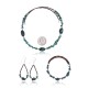 Natural Turquoise Certified Authentic Navajo Native American Adjustable Bracelet Choker Necklace and Dangle Earrings Set 25498-12732-14-13009 Natural Turquoise Certified Authentic Navajo Native American Adjustable Bracelet Choker Necklace and Dangle Earrings Set 25498-12732-14-13009