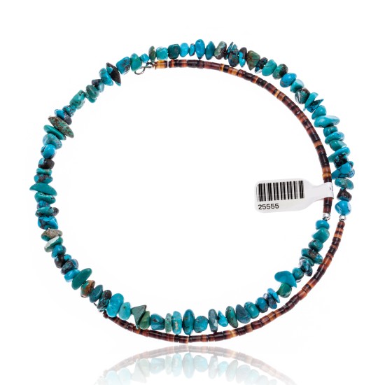 Genuine Stones Certified Authentic Navajo Native American Adjustable Choker Wrap Necklace Chain 255555