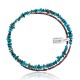 Genuine Stones Certified Authentic Navajo Native American Adjustable Choker Wrap Necklace Chain 255555