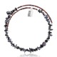 Snowflake Obsidian Certified Authentic Navajo Native American Adjustable Choker Wrap Necklace 25567 Snowflake Obsidian Certified Authentic Navajo Native American Adjustable Choker Wrap Necklace 25567