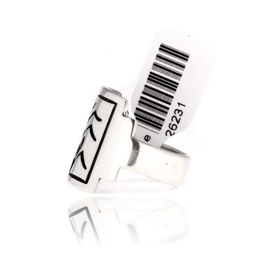 Corn Stalk .925 Sterling Silver Certified Authentic Handmade Hopi Native American Ring 26231