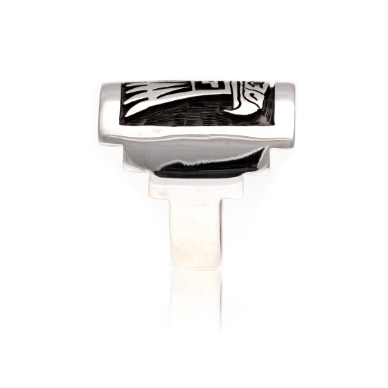 Eagle .925 Sterling Silver Certified Authentic Handmade Hopi Native American Ring 26232