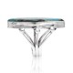 Natural Turquoise .925 Sterling Silver Certified Authentic Navajo Native American Handmade Ring 26235