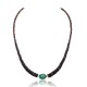 Graduated Heishi and Natural Turquoise .925 Sterling Silver Certified Authentic Navajo Native American Necklace 370856126416