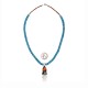 .925 Sterling Silver Certified Authentic Handmade Navajo Native American Natural Spiny Oyster Natural Turquoise Necklace and Pendant 370898778824