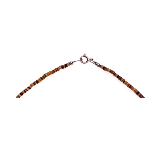 .925 Sterling Silver Certified Authentic Handmade Navajo Native American Natural Spiny Oyster Natural Turquoise Necklace and Pendant 370898778824