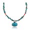 Natural Turquoise .925 Sterling Silver Certified Authentic Navajo Native American Handmade Necklace and Pendant 370989696233