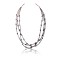 3 Strand .925 Sterling Silver Certified Authentic Navajo Native American Turquoise and Lapis Necklace 371029683838