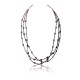 3 Strand .925 Sterling Silver Certified Authentic Navajo Native American Turquoise and Lapis Necklace 371029683838