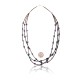 3 Strand .925 Sterling Silver Certified Authentic Navajo Native American Turquoise and Lapis Necklace 371029683838