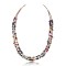 Multicolor Stones .925 Sterling Silver Certified Authentic Navajo Native American 2 Strand Necklace 390619935944