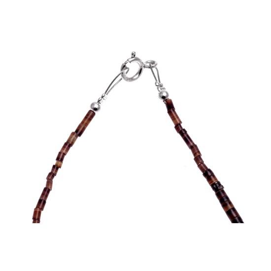 Natural Turquoise and Coral .925 Sterling Silver Certified Authentic Navajo Native American 5 Strand Necklace 390744496487