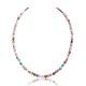 Natural Turquoise and Jasper .925 Sterling Silver Certified Authentic Navajo Native American Necklace 390822545875