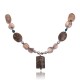 Natural Turquoise and Agate and Jasper .925 Sterling Silver Certified Authentic Navajo Native American Necklace 390918057663