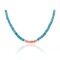 .925 Sterling Silver Navajo Native American Coral Magnesite Spiny Oyster Necklace 750248 .925 Sterling Silver Navajo Native American Coral Magnesite Spiny Oyster Necklace 750248