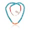 .925 Sterling Silver Navajo Native American Coral Magnesite Spiny Oyster Necklace 750248 .925 Sterling Silver Navajo Native American Coral Magnesite Spiny Oyster Necklace 750248