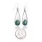 Natural Turquoise .925 Sterling Silver Navajo Native American Handmade Dangle Earrings 97005 Natural Turquoise .925 Sterling Silver Navajo Native American Handmade Dangle Earrings 97005