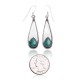 Natural Turquoise .925 Sterling Silver Certified Authentic Navajo Native American Handmade Dangle Earrings 97005 Natural Turquoise .925 Sterling Silver Certified Authentic Navajo Native American Handmade Dangle Earrings 97005